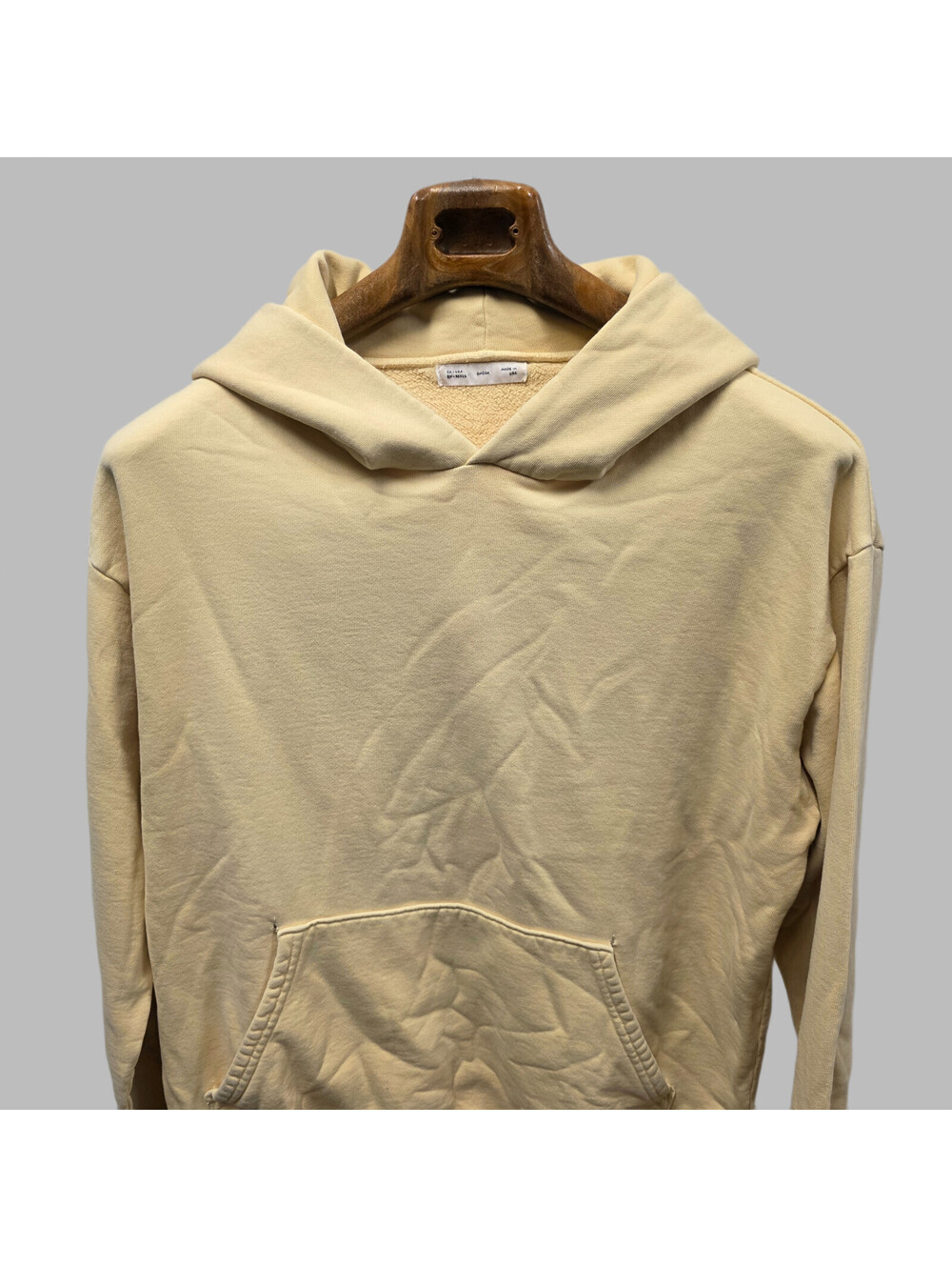 Smock S Japan Extra Tough Heavyweight Blank Sweatshirt Hoodie Light Yellow 23x30